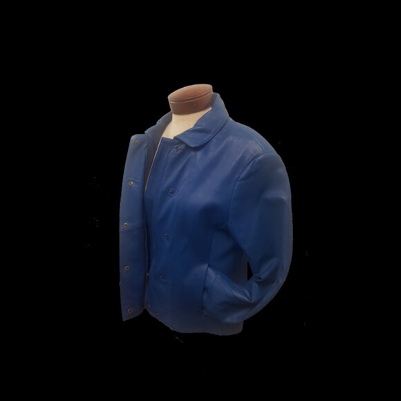 Women’s Soft Leather Single Overlap Lapel Short Exclusive Jacket 7 Color's - Picture 14 of 14